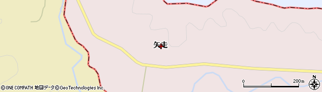 秋田県横手市大森町坂部矢走周辺の地図