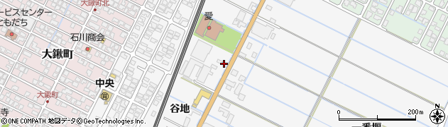 秋田県由利本荘市薬師堂谷地256周辺の地図