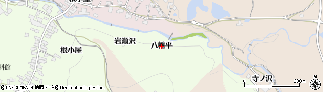 秋田県横手市金沢中野（八幡平）周辺の地図