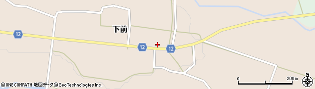 岩手県和賀郡西和賀町下前１１地割周辺の地図
