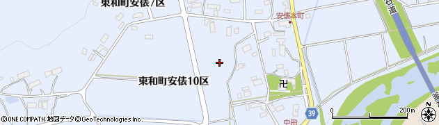 岩手県花巻市東和町安俵周辺の地図