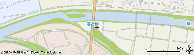 落合橋周辺の地図