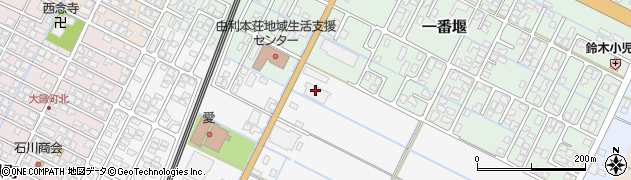 秋田県由利本荘市薬師堂谷地350周辺の地図