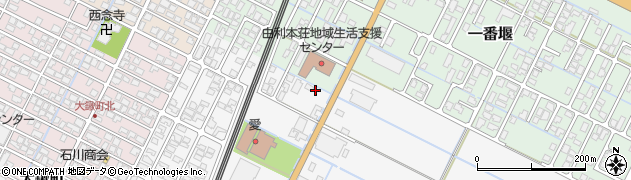 秋田県由利本荘市薬師堂谷地352周辺の地図