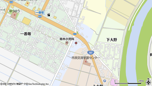 〒015-0853 秋田県由利本荘市松街道の地図