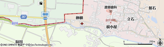 秋田県横手市金沢榊柳5周辺の地図