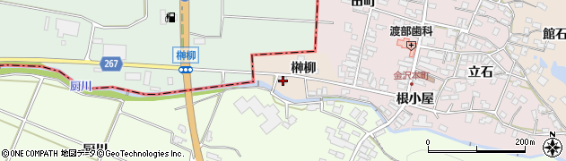 秋田県横手市金沢榊柳11周辺の地図
