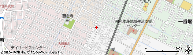 秋田県由利本荘市薬師堂谷地364周辺の地図
