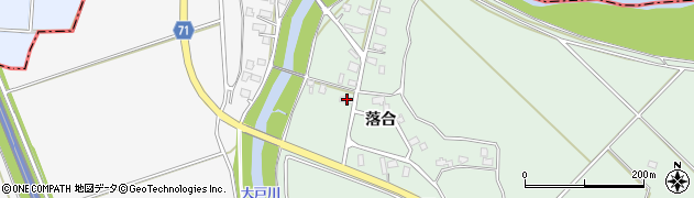 秋田県横手市黒川落合64周辺の地図