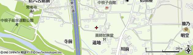 岩手県花巻市中根子道地周辺の地図