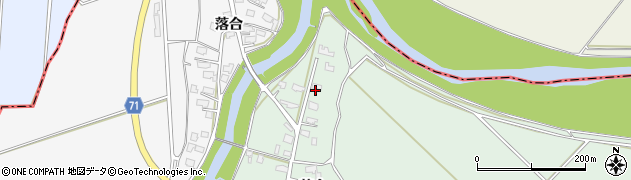 秋田県横手市黒川落合14周辺の地図