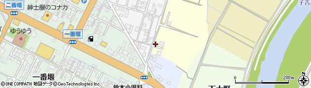 秋田県由利本荘市出戸上野94周辺の地図