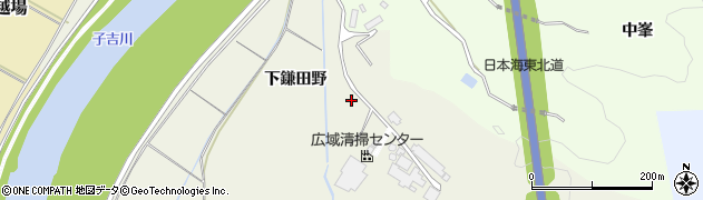 秋田県由利本荘市二十六木（下鎌田野）周辺の地図