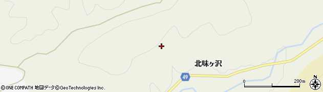 秋田県由利本荘市北ノ股（土田長根）周辺の地図
