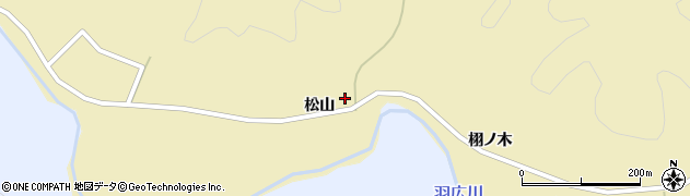 秋田県由利本荘市羽広松山周辺の地図