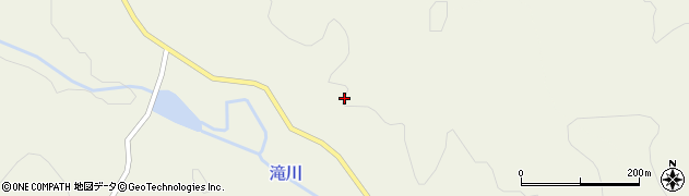 秋田県由利本荘市滝（細越）周辺の地図