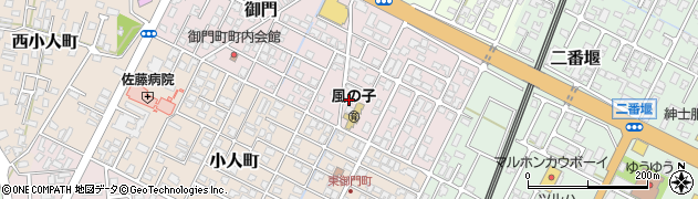 秋田県由利本荘市御門80周辺の地図