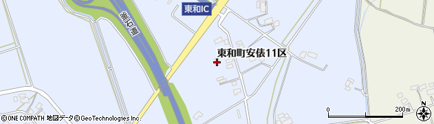 岩手県花巻市東和町安俵１１区167周辺の地図