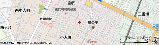 秋田県由利本荘市御門199周辺の地図