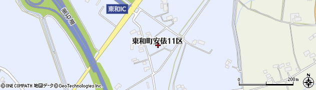 岩手県花巻市東和町安俵１１区178周辺の地図