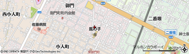 秋田県由利本荘市御門70周辺の地図