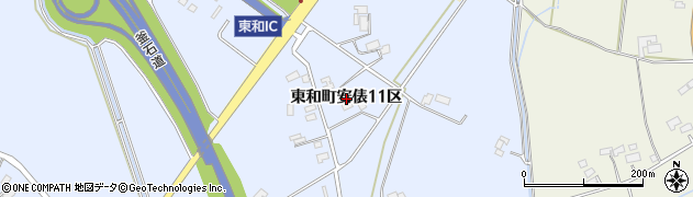 岩手県花巻市東和町安俵（１１区）周辺の地図