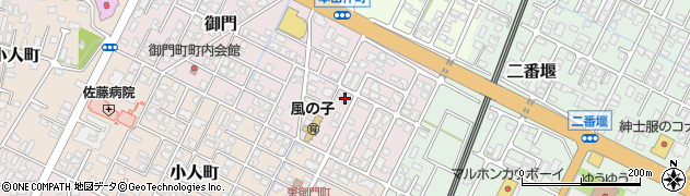 秋田県由利本荘市御門58周辺の地図