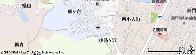 秋田県由利本荘市船ヶ台12周辺の地図