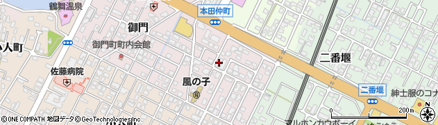 秋田県由利本荘市御門69周辺の地図
