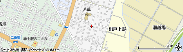 秋田県由利本荘市東梵天周辺の地図