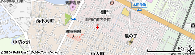 秋田県由利本荘市御門238周辺の地図