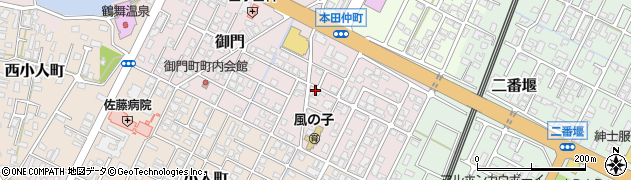 秋田県由利本荘市御門107周辺の地図