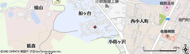秋田県由利本荘市船ヶ台11周辺の地図
