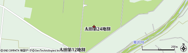 岩手県花巻市太田第２４地割周辺の地図