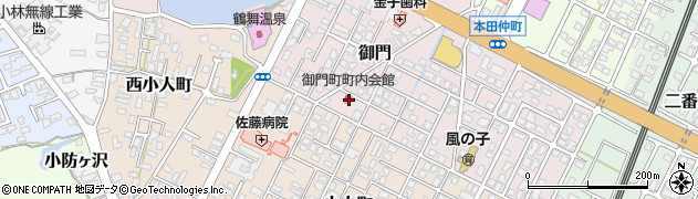 秋田県由利本荘市御門237周辺の地図