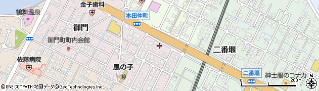 秋田県由利本荘市御門40周辺の地図