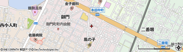 秋田県由利本荘市御門97周辺の地図
