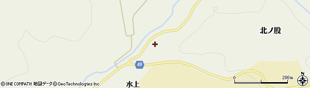 秋田県由利本荘市北ノ股北ノ股周辺の地図
