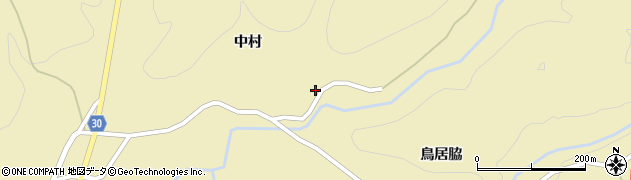 秋田県由利本荘市羽広中村45周辺の地図