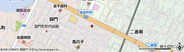 秋田県由利本荘市御門68周辺の地図