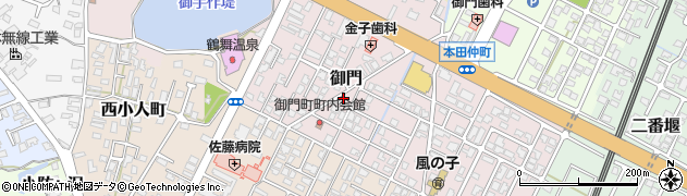 秋田県由利本荘市御門234周辺の地図