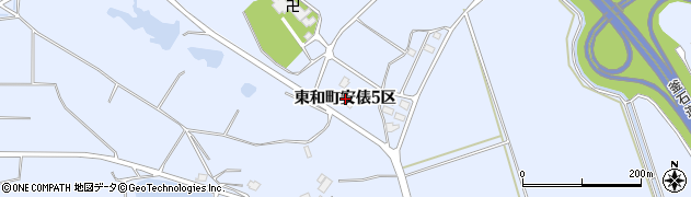 岩手県花巻市東和町安俵（５区）周辺の地図