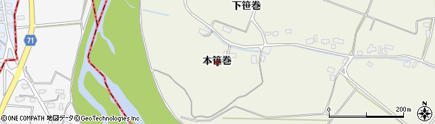 秋田県仙北郡美郷町金沢西根本笹巻周辺の地図
