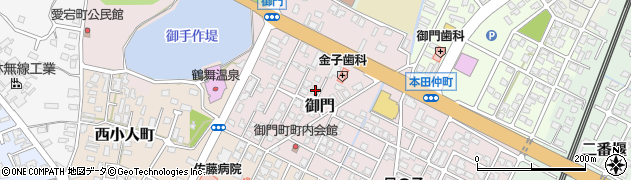 秋田県由利本荘市御門245周辺の地図