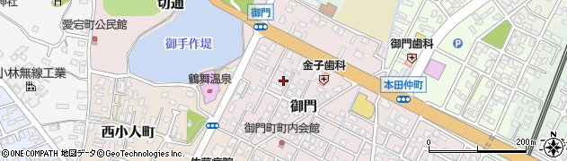 秋田県由利本荘市御門255周辺の地図