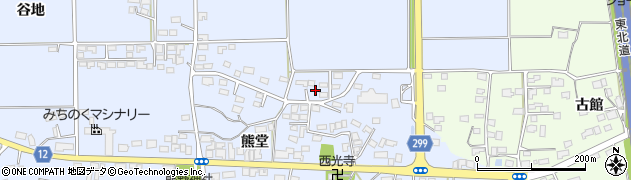 岩手県花巻市上根子米倉周辺の地図