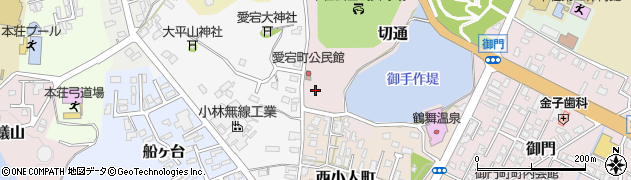 秋田県由利本荘市切通周辺の地図