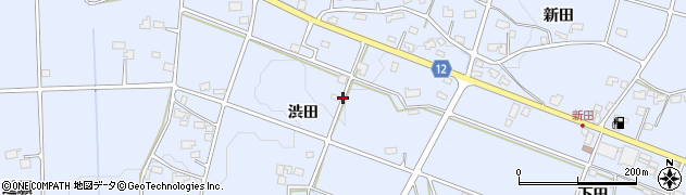 岩手県花巻市上根子渋田周辺の地図