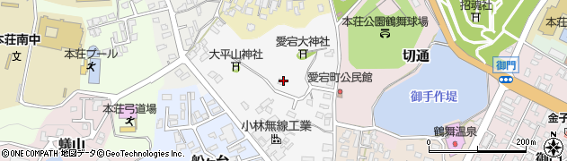 秋田県由利本荘市砂糖畑周辺の地図