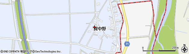 秋田県大仙市角間川町巽中野72周辺の地図